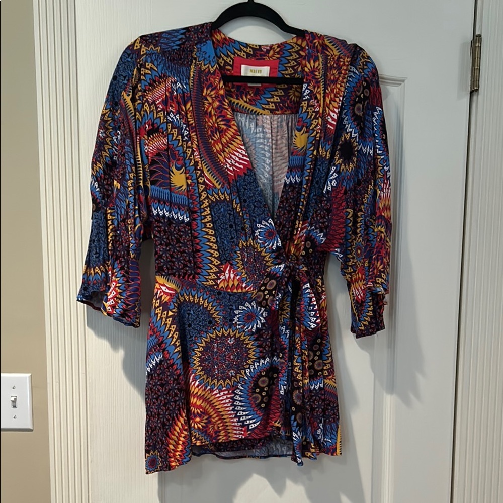 Maeve Multicolor Patterned Blouse